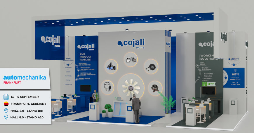 Cojali will attend Automechanika Frankfurt with two stands to represent its major brands: Jaltest Solutions and Cojali Parts